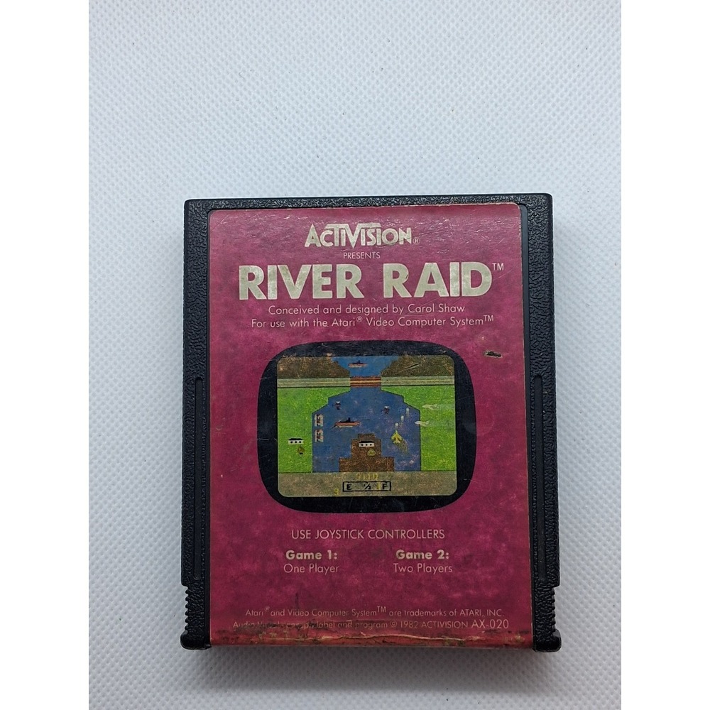 Activision River Raid Atari 2600 Video Game Cartridge AX-020 Carol Shaw Untested